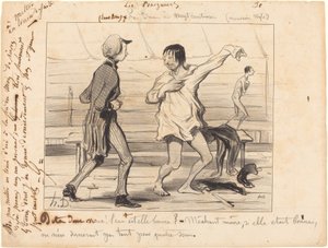 Les Bains a vint cèntims, nou estil finlandès tekijältä Honoré Daumier