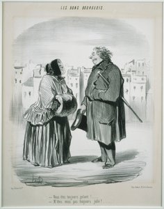 Les Bons Bourgeois- Vous êtes toujours galant! tekijältä Honoré Daumier