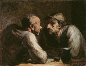 Kaksi juomaa tekijältä Honoré Daumier