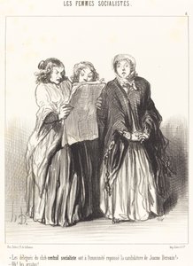 Sosialistikeskusklubin edustajat hylkäsivät... tekijältä Honoré Daumier