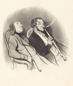 Hadchidien tupakoitsijat tekijältä Honoré Daumier