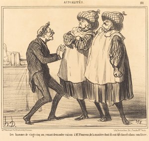 25-vuotiaat miehet... tekijältä Honoré Daumier
