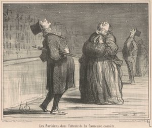 Pariisilaiset odottavat... tekijältä Honoré Daumier