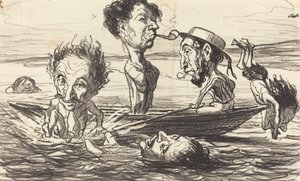 Seinen tritonit tekijältä Honoré Daumier
