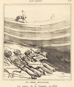 Lainsäädäntöareenat tekijältä Honoré Daumier