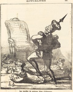 Saksan uuden valtaistuimen portaat tekijältä Honoré Daumier