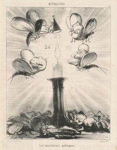 Poliittiset hyttyset tekijältä Honoré Daumier