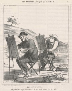 Maisemat. Ensimmäiset kopioivat luontoa tekijältä Honoré Daumier