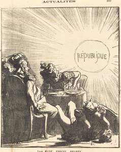 Heidän Mané, Thecel, Pharès tekijältä Honoré Daumier