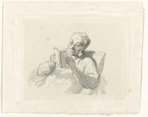 lukeva mies tekijältä Honoré Daumier