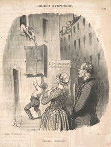 Yökyöpeli vuokralaiset tekijältä Honoré Daumier