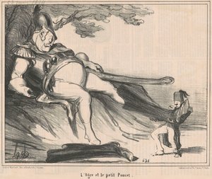 Ogre ja pieni peukalo tekijältä Honoré Daumier