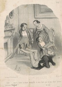 Lolo!... haluaisitko jättää tuolin rauhaan... tekijältä Honoré Daumier