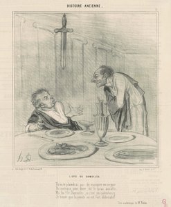 Damokleen miekka tekijältä Honoré Daumier
