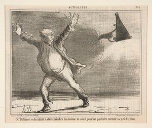 M. Babinet päättää mennä sammuttamaan itsensä tekijältä Honoré Daumier