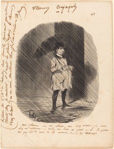 Vaimoni sanoi minulle: odota minua viisi minuuttia... tekijältä Honoré Daumier