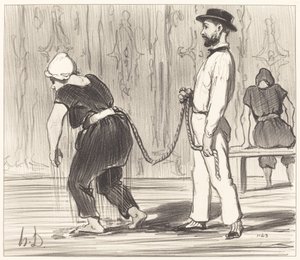 Madame Rabourdeaulla on ensimmäinen oppitunti tekijältä Honoré Daumier