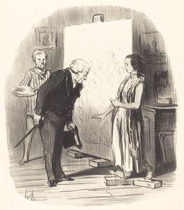 Rouva, minulla on kunnia! tekijältä Honoré Daumier