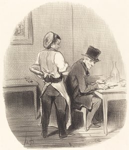 Mutta herra, vakuutan teille, että se on... vasikanlihaa!... tekijältä Honoré Daumier
