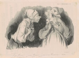 Rouva Bonneau... Rakastan rouva Bonneaua!... tekijältä Honoré Daumier