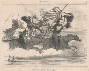 Kuinka kouluttaa kasakkoja tekijältä Honoré Daumier