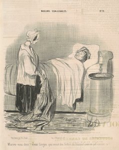 Joten mene naimisiin! vanha grigou... tekijältä Honoré Daumier