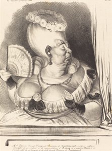 Rouva Etienne-Goconde-Cunégonde-Bécassine tekijältä Honoré Daumier