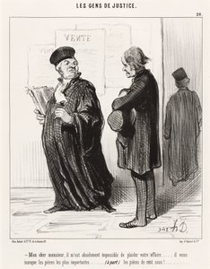 Rakas herra... mahdotonta vedota tapaukseenne tekijältä Honoré Daumier