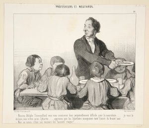 Monsieur Adolphe Chamouillard, näytät siis itsesi. Sija 10 opettajista ja hummereista tekijältä Honoré Daumier