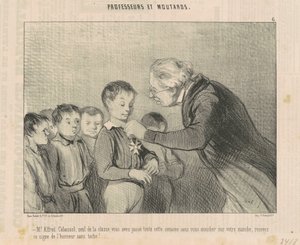 Herra Alfred Cabassol ... vastaanottaa tämä kunniamerkki ... tekijältä Honoré Daumier