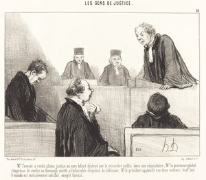 Herra Lakimies on tehnyt täyden oikeuden... tekijältä Honoré Daumier