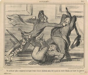 Eivät enää osaa käyttää vapaa-aikaansa... tekijältä Honoré Daumier