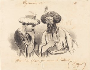 Syötetty seraissa... tekijältä Honoré Daumier