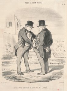 Joten varasimme pallon herra Greeniltä? tekijältä Honoré Daumier