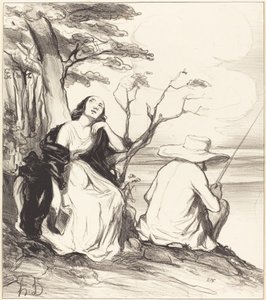 Voi kipu!... olla unelmoinut... aviomiehestä... tekijältä Honoré Daumier