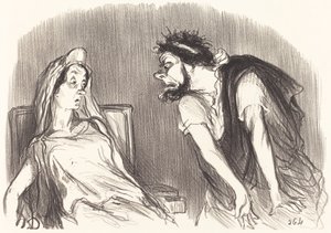 Oidipe tekijältä Honoré Daumier