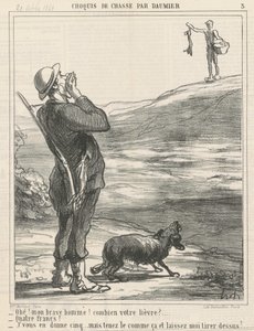 Ahoi! ... Kuinka paljon jänis? ... tekijältä Honoré Daumier