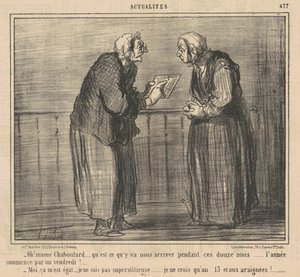 Vai niin! Mamechaboulard... mitä tulee... tapahtuu... tekijältä Honoré Daumier
