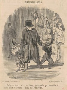 Vai niin! Isä, isä... tässä on kaunis... tekijältä Honoré Daumier
