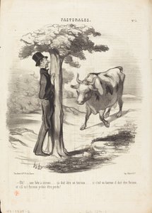 Voi!... sarvimainen peto... tekijältä Honoré Daumier