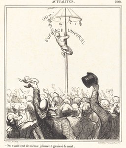 Olimme... hienosti voideltu maston tekijältä Honoré Daumier