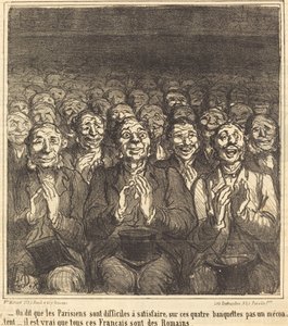 Sanotaan, että pariisilaiset... tekijältä Honoré Daumier