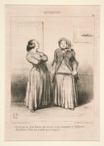 Sanotaan, että kauniilla naisilla on yhä enemmän kysyntää Kaliforniassa tekijältä Honoré Daumier