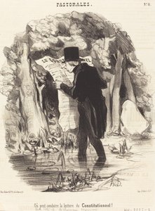 Tai voi johtaa perustuslain käsittelyä! tekijältä Honoré Daumier