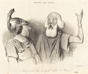 Kyllä minä tulen hänen temppeliinsä... tekijältä Honoré Daumier