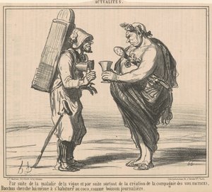 Viiniköynnöstaudin seurauksena tekijältä Honoré Daumier