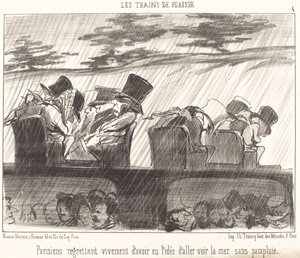 Pariisilaiset katuvat syvästi... tekijältä Honoré Daumier