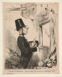 Puhu talonhoitajan kanssa tekijältä Honoré Daumier