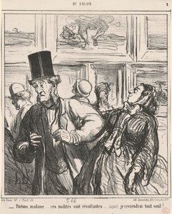 Puhutaan, madame... nämä alastomuudet ovat vastenmielisiä... tekijältä Honoré Daumier