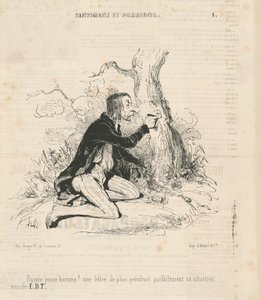 Köyhä nuori mies! tekijältä Honoré Daumier